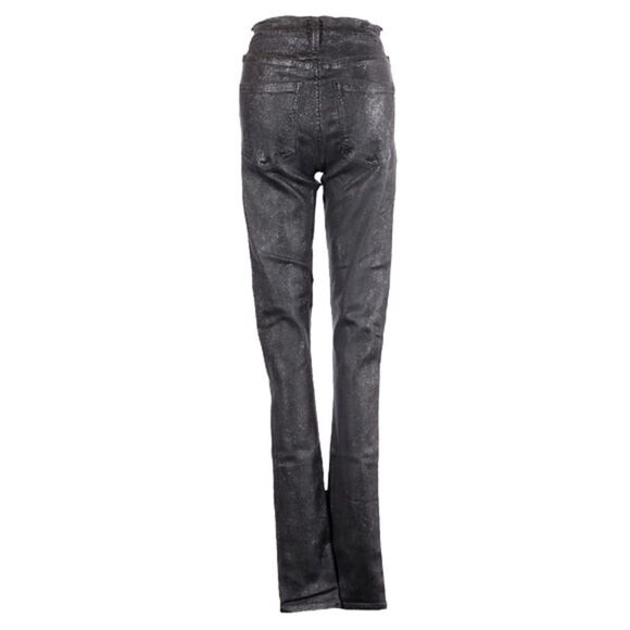 Citizens of Humanity Rocket High Rise Skinny Jeans Refraction Metallic Black 26 - Picture 2 of 11